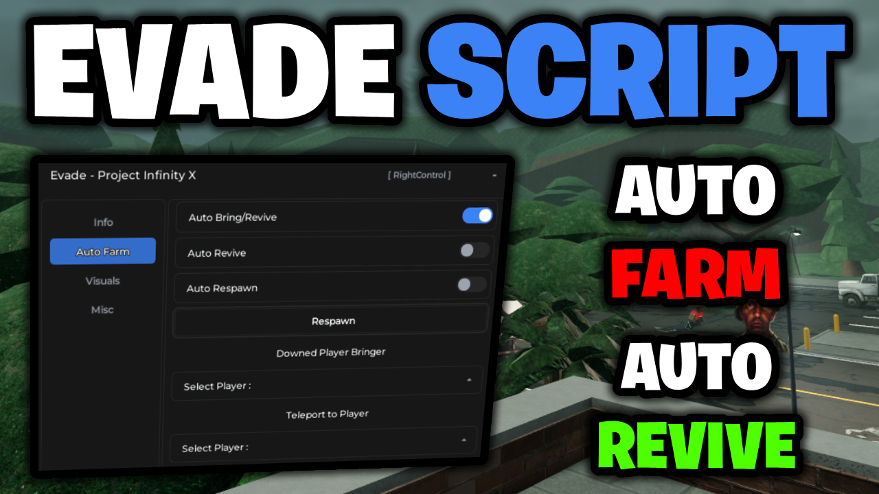 🏃‍♂️💨 Evade Script | Auto Farm, Auto Revive, Auto Respawn, & More! [Works On Mobile & PC]