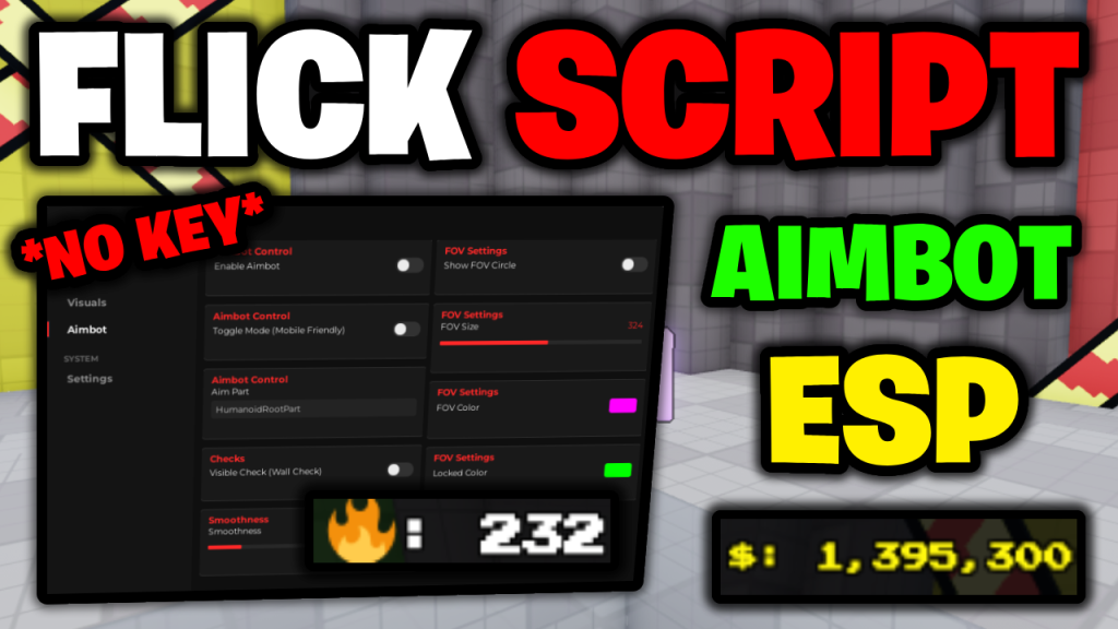 🎯🔫 Flick Script *NO KEY* 🔑 | Aimbot, ESP & More! [Works On Mobile & PC] ROBLOX