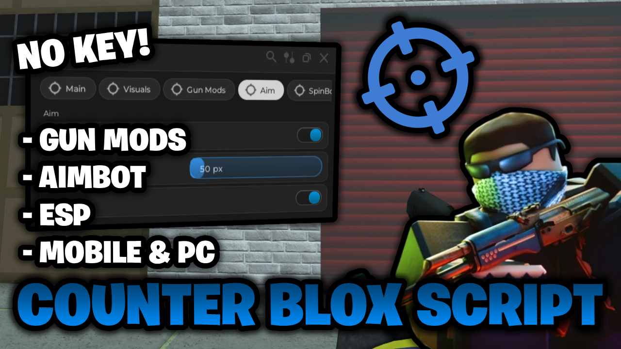 Counter Blox Script *NO KEY* 🔑 – Gun Mods, Aimbot, ESP, & More! (Works On Mobile & PC)