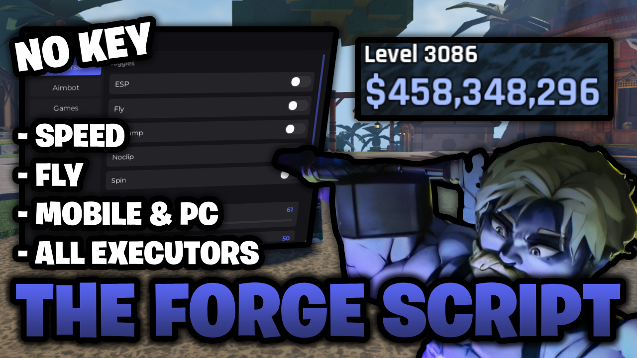 The Forge Script NO KEY 🔑 – Updated – Auto Farm, Auto Mobs, Auto Forge, & More!